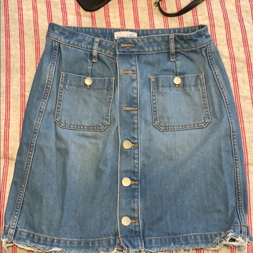 Loft Jean Skirt